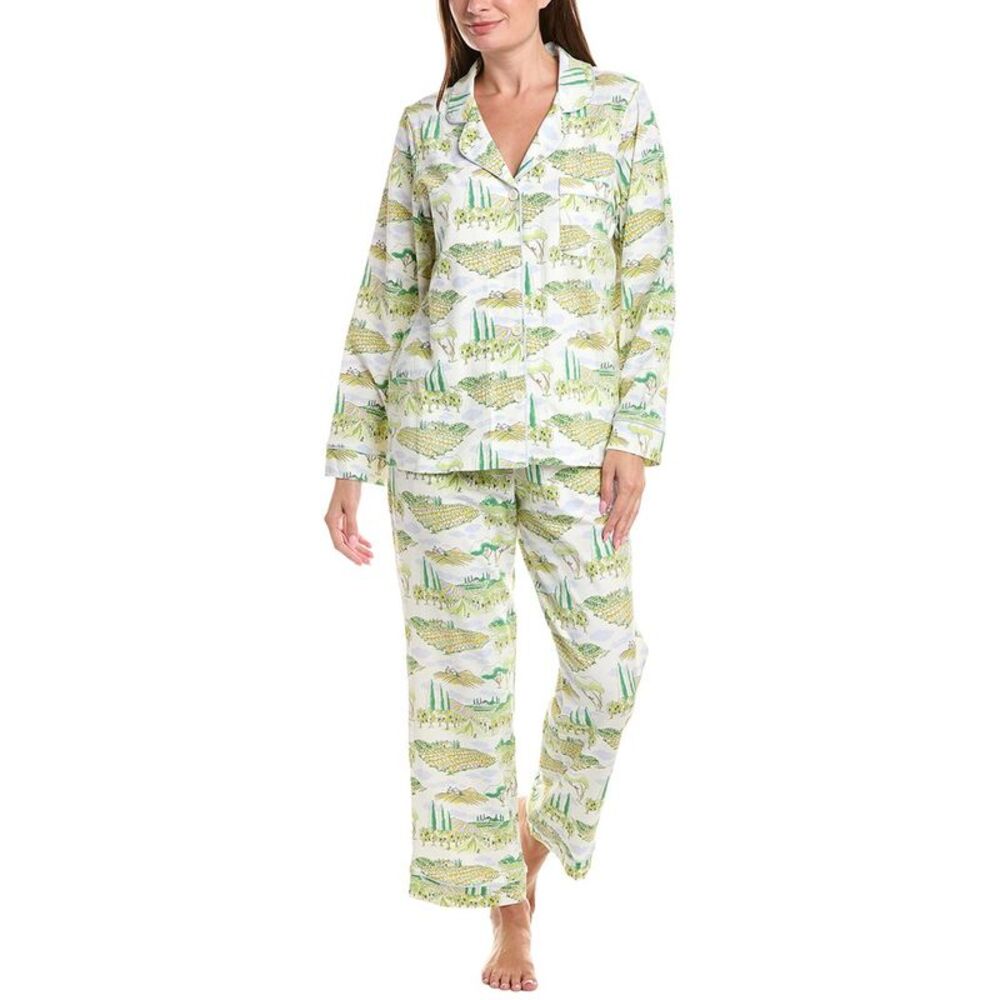 Bedhead Womens 2Pc Long Pajama Set, Red
